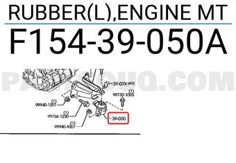 Mazda F15439050A RUBBER(L),ENGINE MT