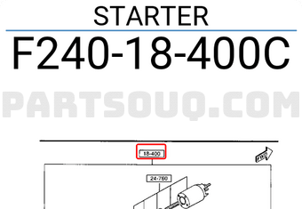 Mazda F24018400C STARTER