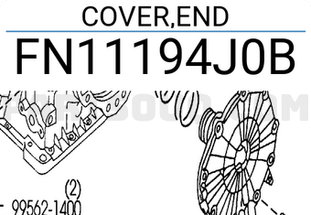 Mazda FN11194J0B COVER,END