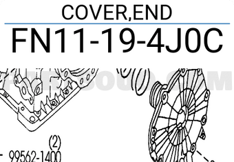 Mazda FN11194J0C COVER,END