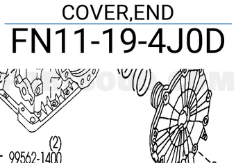 Mazda FN11194J0D COVER,END