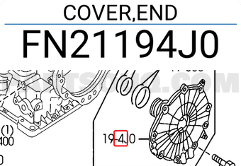 Mazda FN21194J0 COVER,END