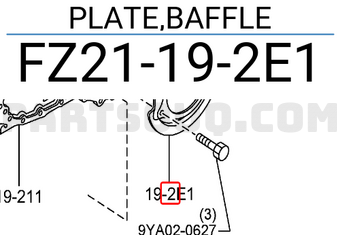 Mazda FZ21192E1 PLATE,BAFFLE