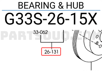 Mazda G33S2615X BEARING & HUB