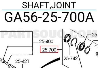 Mazda GA5625700A SHAFT,JOINT