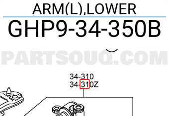 Mazda GHP934350B ARM(L),LOWER