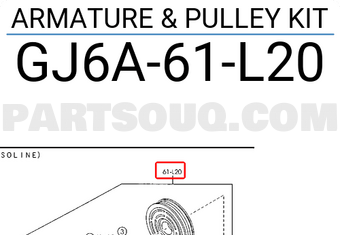 Mazda GJ6A61L20 ARMATURE & PULLEY KIT