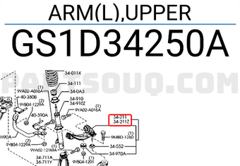 Mazda GS1D34250A ARM(L),UPPER