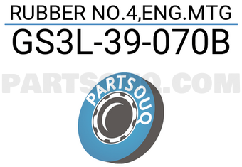 Mazda GS3L39070B RUBBER NO.4,ENG.MTG