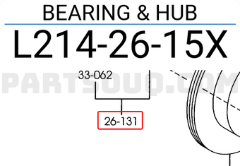 Mazda L2142615X BEARING & HUB