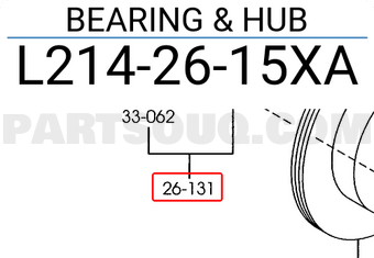 Mazda L2142615XA BEARING & HUB