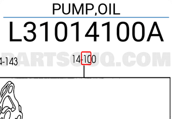 Mazda L31014100A PUMP,OIL