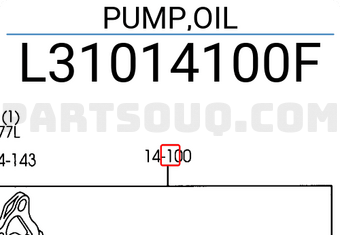 Mazda L31014100F PUMP,OIL
