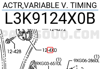 Mazda L3K9124X0B ACTR,VARIABLE V. TIMING
