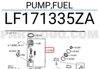 Mazda LF171335ZA PUMP,FUEL