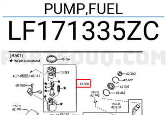 Mazda LF171335ZC PUMP,FUEL