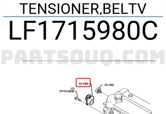 Mazda LF1715980C TENSIONER,BELTV
