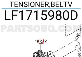 Mazda LF1715980D TENSIONER,BELTV