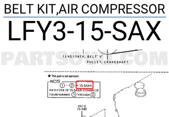 Mazda LFY315SAX BELT KIT,AIR COMPRESSOR