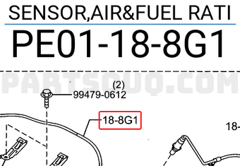 Mazda PE01188G1 SENSOR,AIR&FUEL RATI