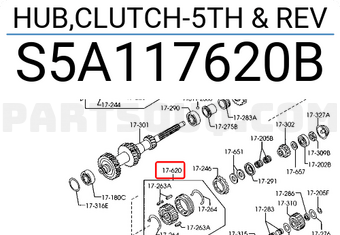 Mazda S5A117620B HUB,CLUTCH-5TH & REV
