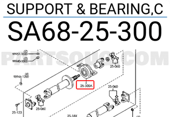 Mazda SA6825300 SUPPORT & BEARING,C