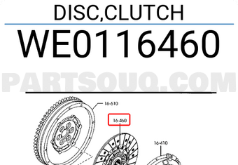 Mazda WE0116460 DISC,CLUTCH