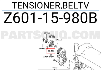 Mazda Z60115980B TENSIONER,BELTV