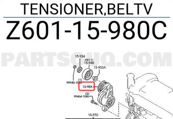 Mazda Z60115980C TENSIONER,BELTV