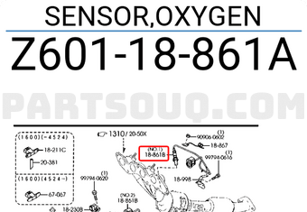 Mazda Z60118861A SENSOR,OXYGEN