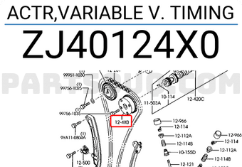 Mazda ZJ40124X0 ACTR,VARIABLE V. TIMING