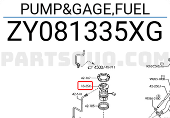 Mazda ZY081335XG PUMP&GAGE,FUEL