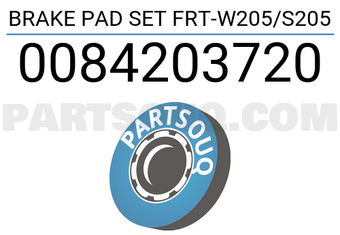 Meyle 0084203720 BRAKE PAD SET FRT-W205/S205
