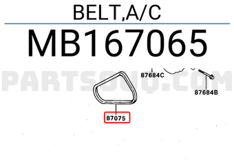 Mitsubishi MB167065 BELT,A/C