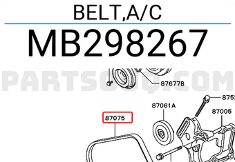 Mitsubishi MB298267 BELT,A/C