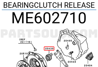 Mitsubishi ME602710 BEARINGCLUTCH RELEASE