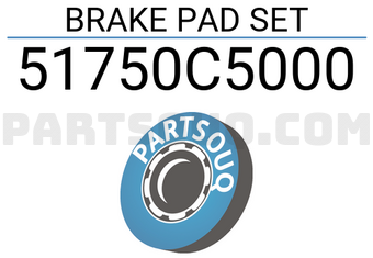 Mobis 51750C5000 BRAKE PAD SET
