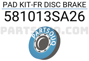 Mobis 581013SA26 PAD KIT-FR DISC BRAKE