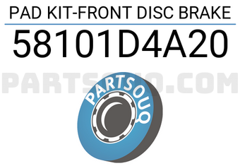 Mobis 58101D4A20 PAD KIT-FRONT DISC BRAKE