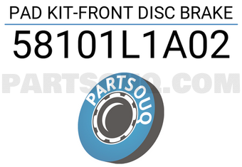 Mobis 58101L1A02 PAD KIT-FRONT DISC BRAKE