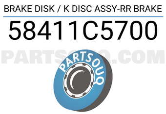 Mobis 58411C5700 BRAKE DISK / K DISC ASSY-RR BRAKE
