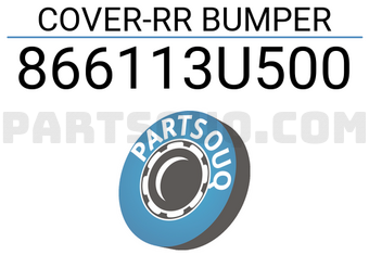 Mobis 866113U500 COVER-RR BUMPER
