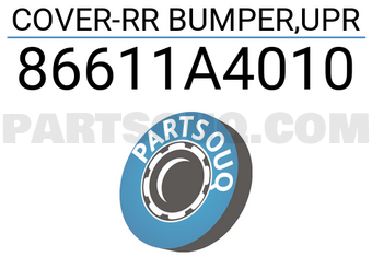 Mobis 86611A4010 COVER-RR BUMPER,UPR