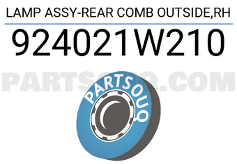 Mobis 924021W210 LAMP ASSY-REAR COMB OUTSIDE,RH