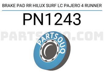 NIBK PN1243 BRAKE PAD RR HILUX SURF LC PAJERO 4 RUNNER