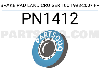 NIBK PN1412 BRAKE PAD LAND CRUISER 100 1998-2007 FR