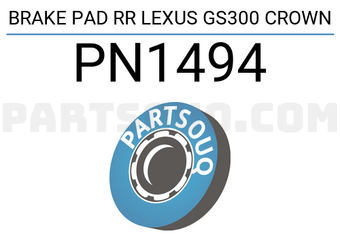 NIBK PN1494 BRAKE PAD RR LEXUS GS300 CROWN