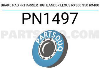 NIBK PN1497 BRAKE PAD FR HARRIER HIGHLANDER LEXUS RX300 350 RX400