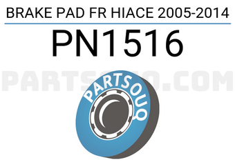 NIBK PN1516 BRAKE PAD FR HIACE 2005-2014