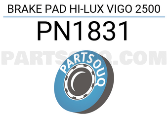 NIBK PN1831 BRAKE PAD HI-LUX VIGO 2500